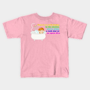 Rockstar or opera diva cute baby Kids T-Shirt